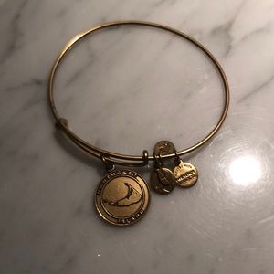 Nantucket Alex and Ani slide bracelet.